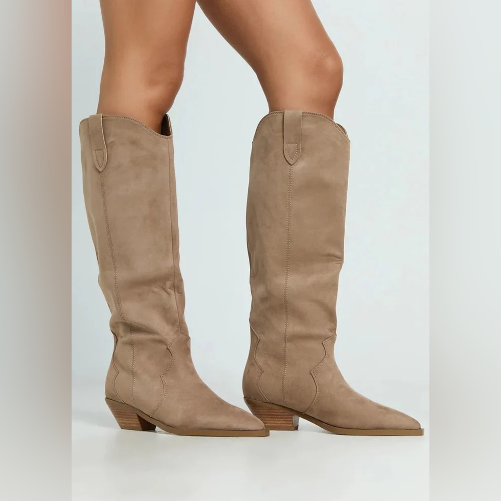Helix Faux Suede Western Boot